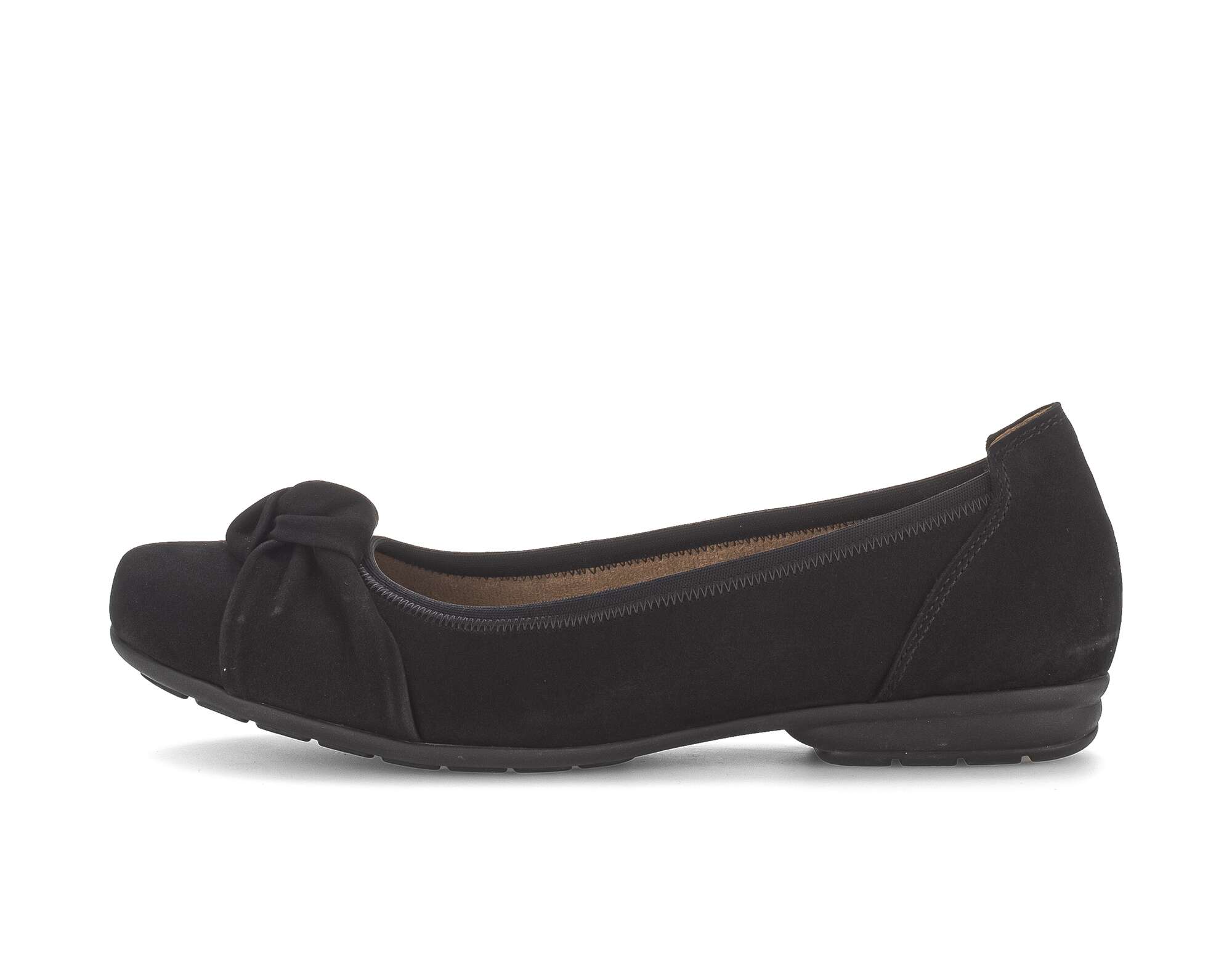 Sportieve ballerina Suède zwart Gabor