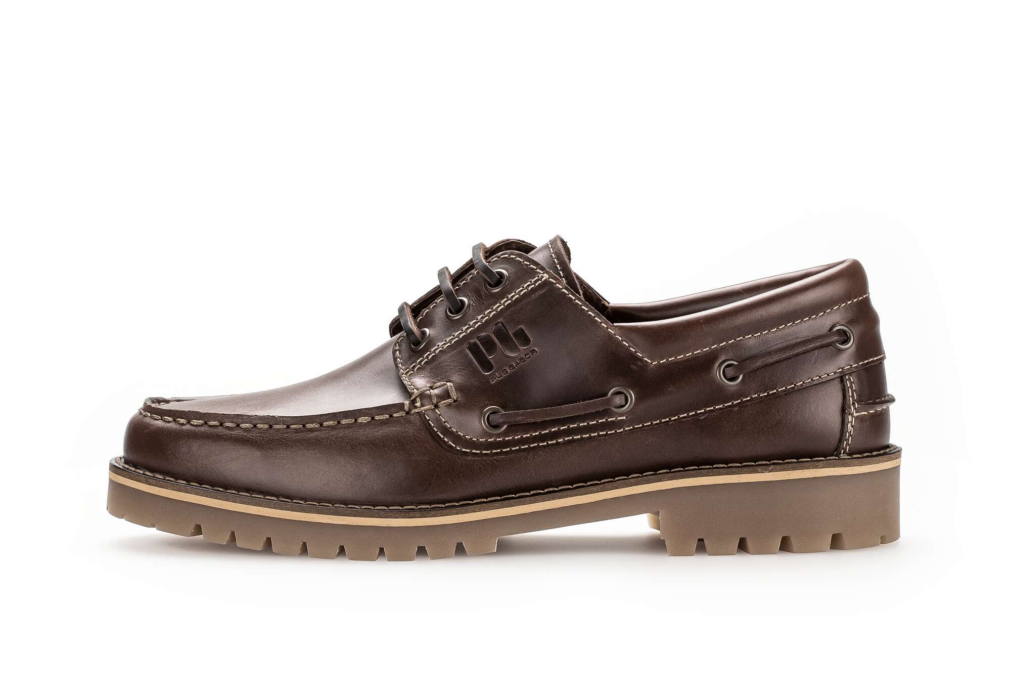 Herren Boots Stiefeletten Mokassins Mokassin Glattleder Braun Gabor