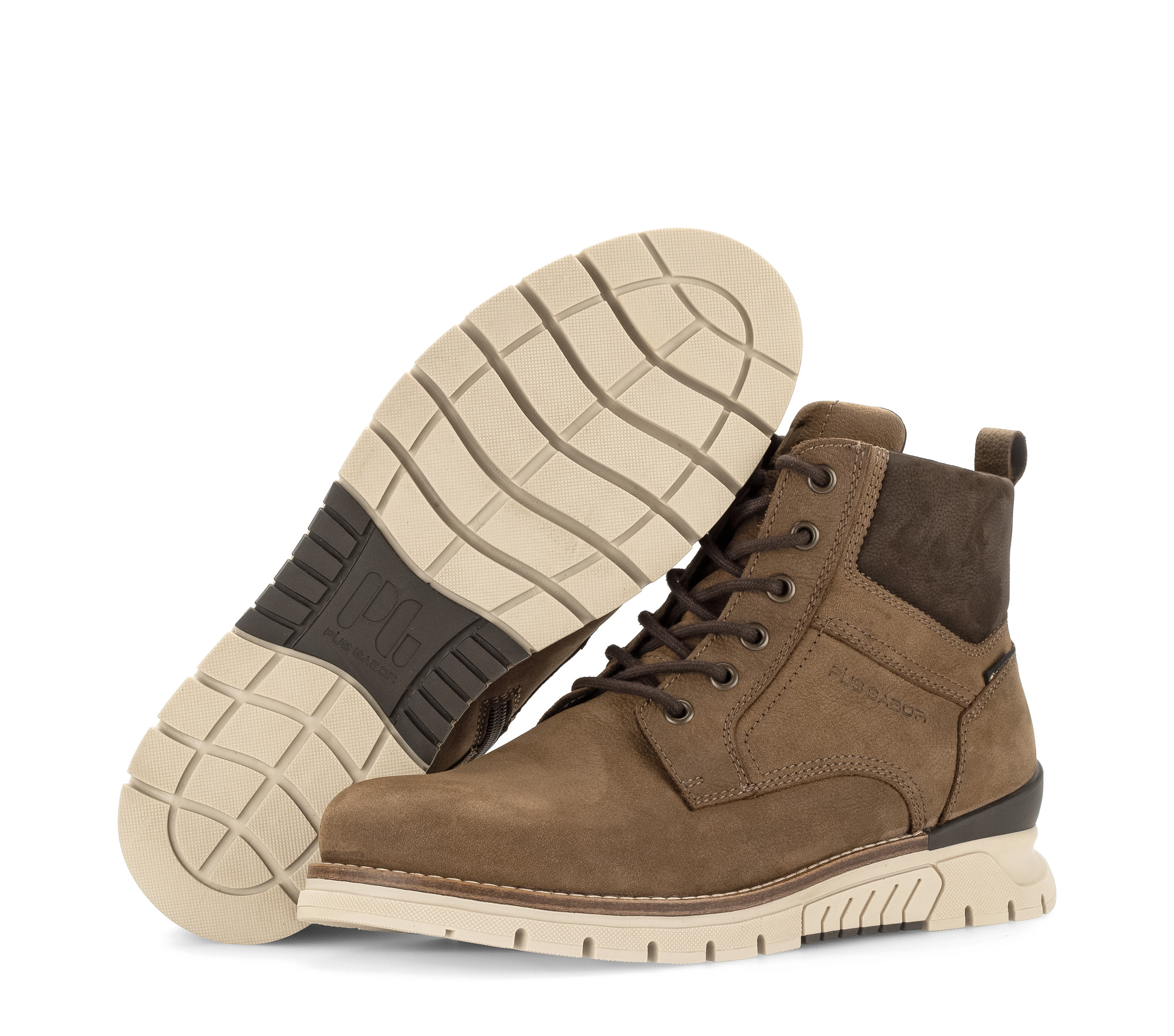 Enkellaar Suède bruin Gabor