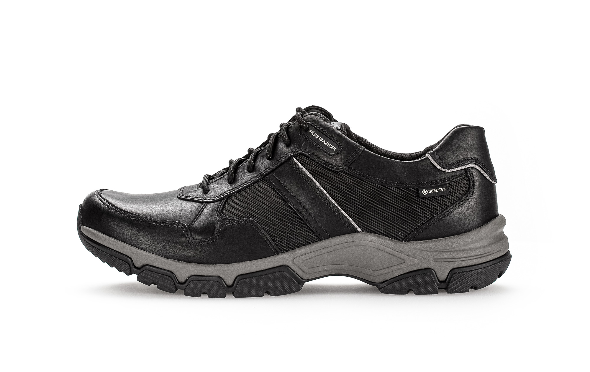 Leder Sneaker Gabor GABOR Damen Schlupf Sneaker Anthrazit Nubukleder