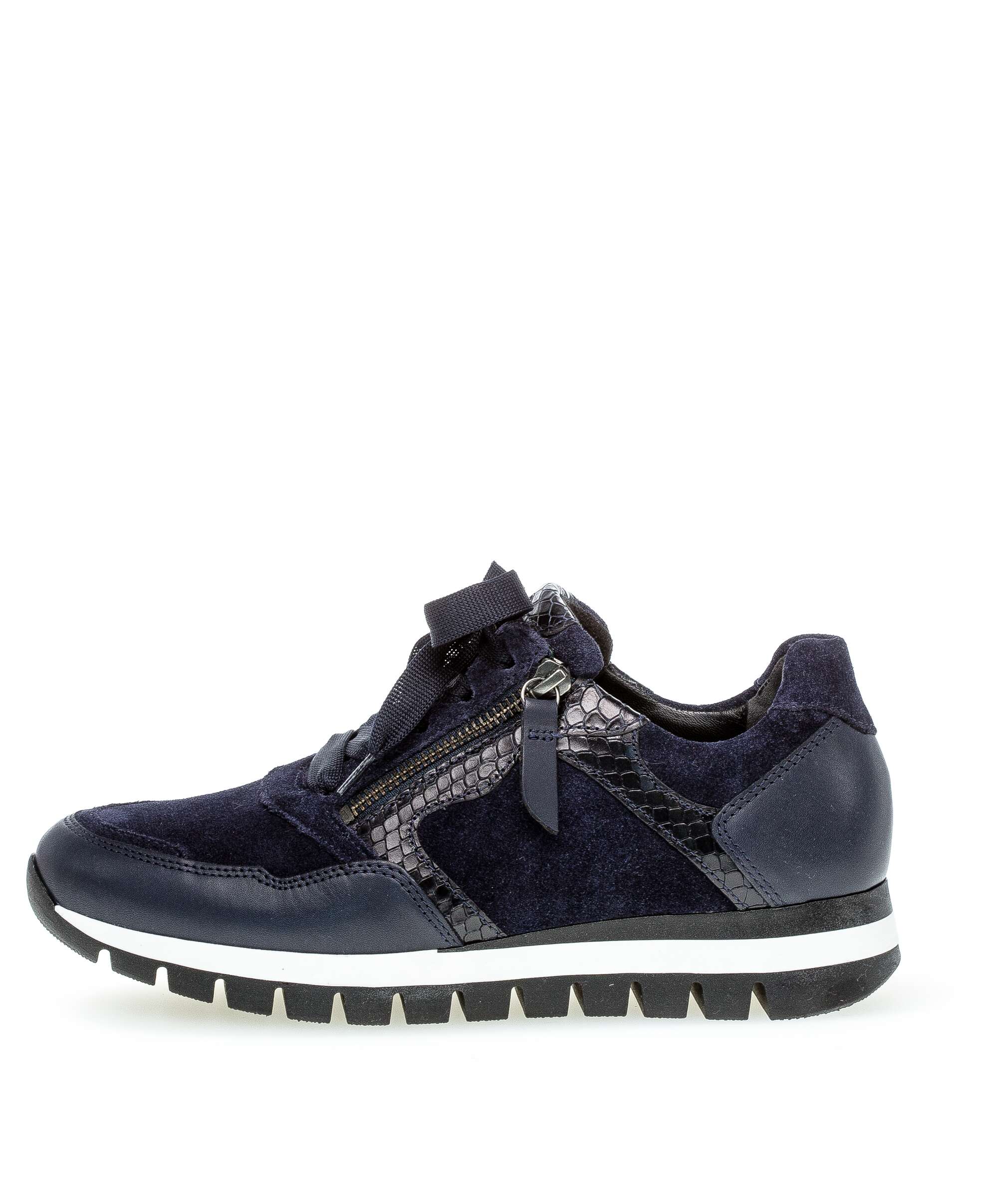 Sneaker Damen Ledersneaker Gabor Sneaker Blau Leder Sneaker Low