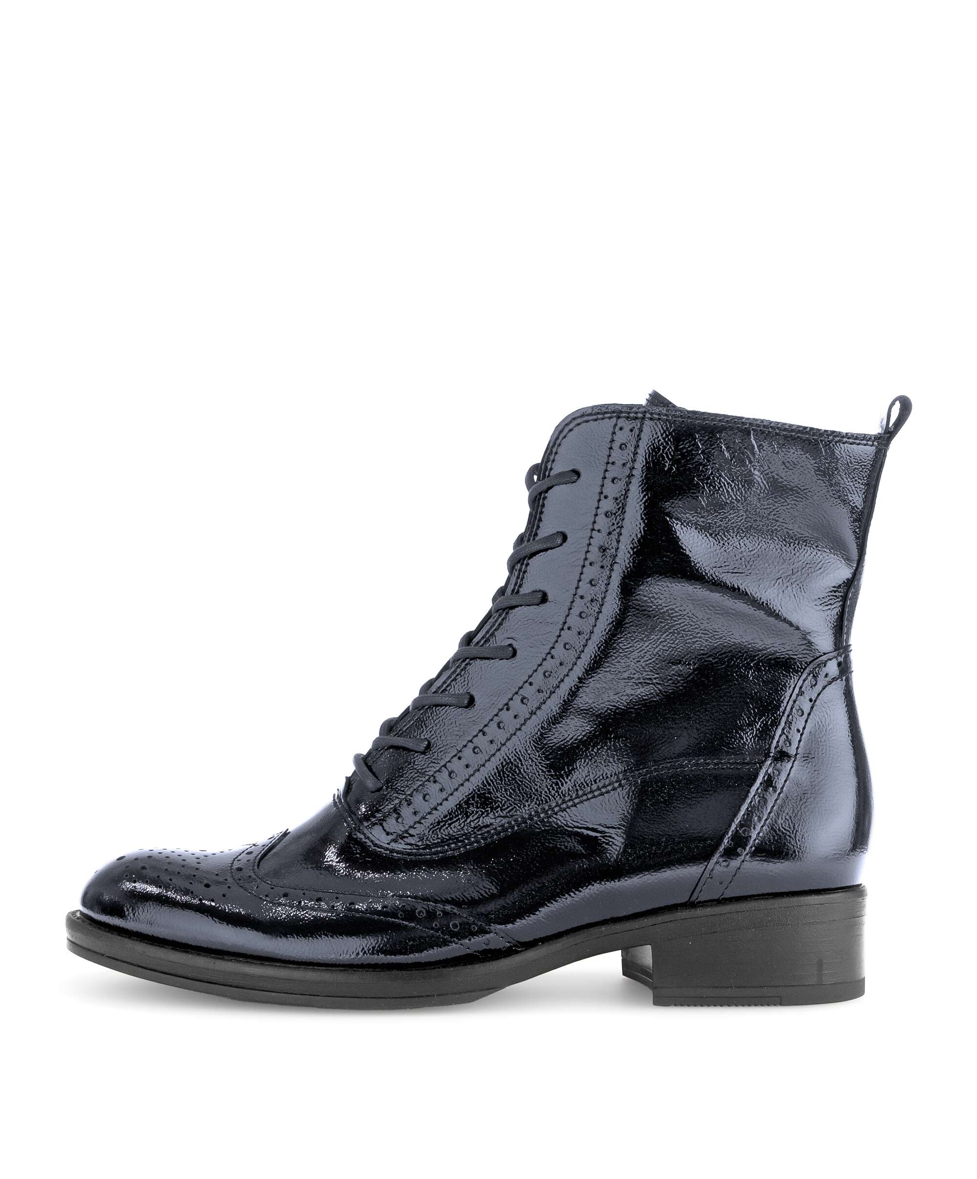 Schnürstiefelette - 51.605.90 - Lackleder blau | Gabor 