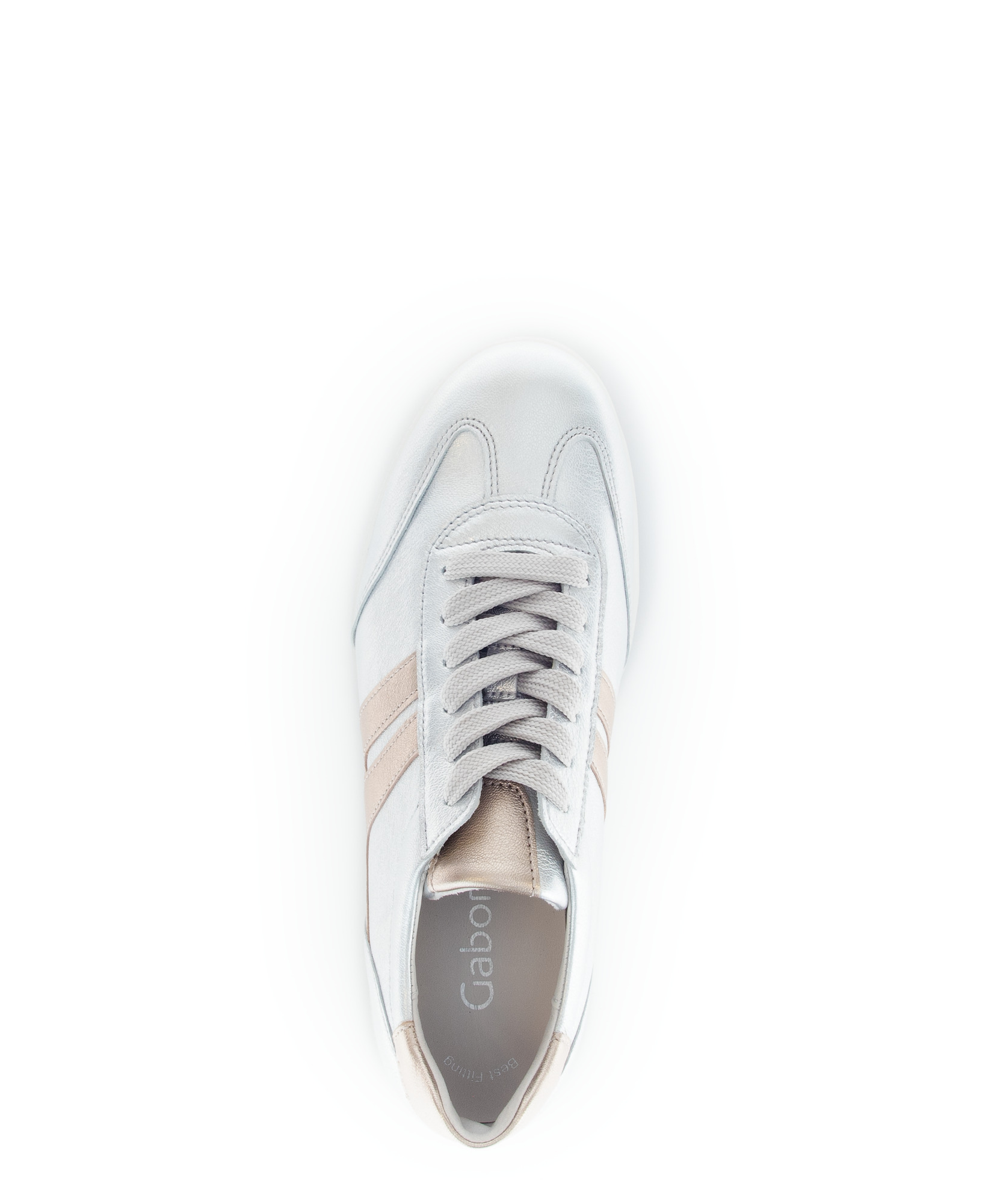 Sneaker low Effektleder silber Gabor