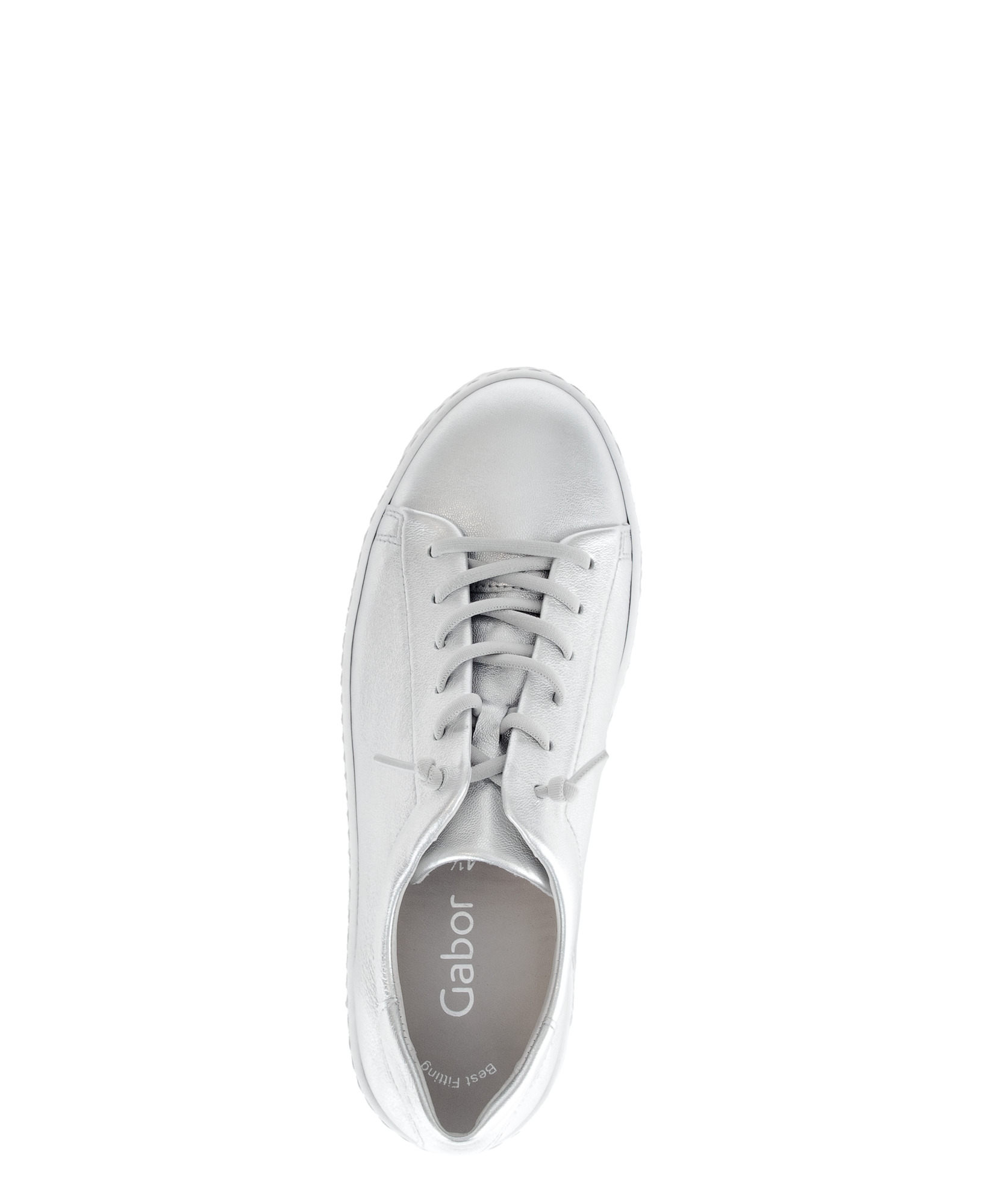 Sneaker low Effektleder silber Gabor