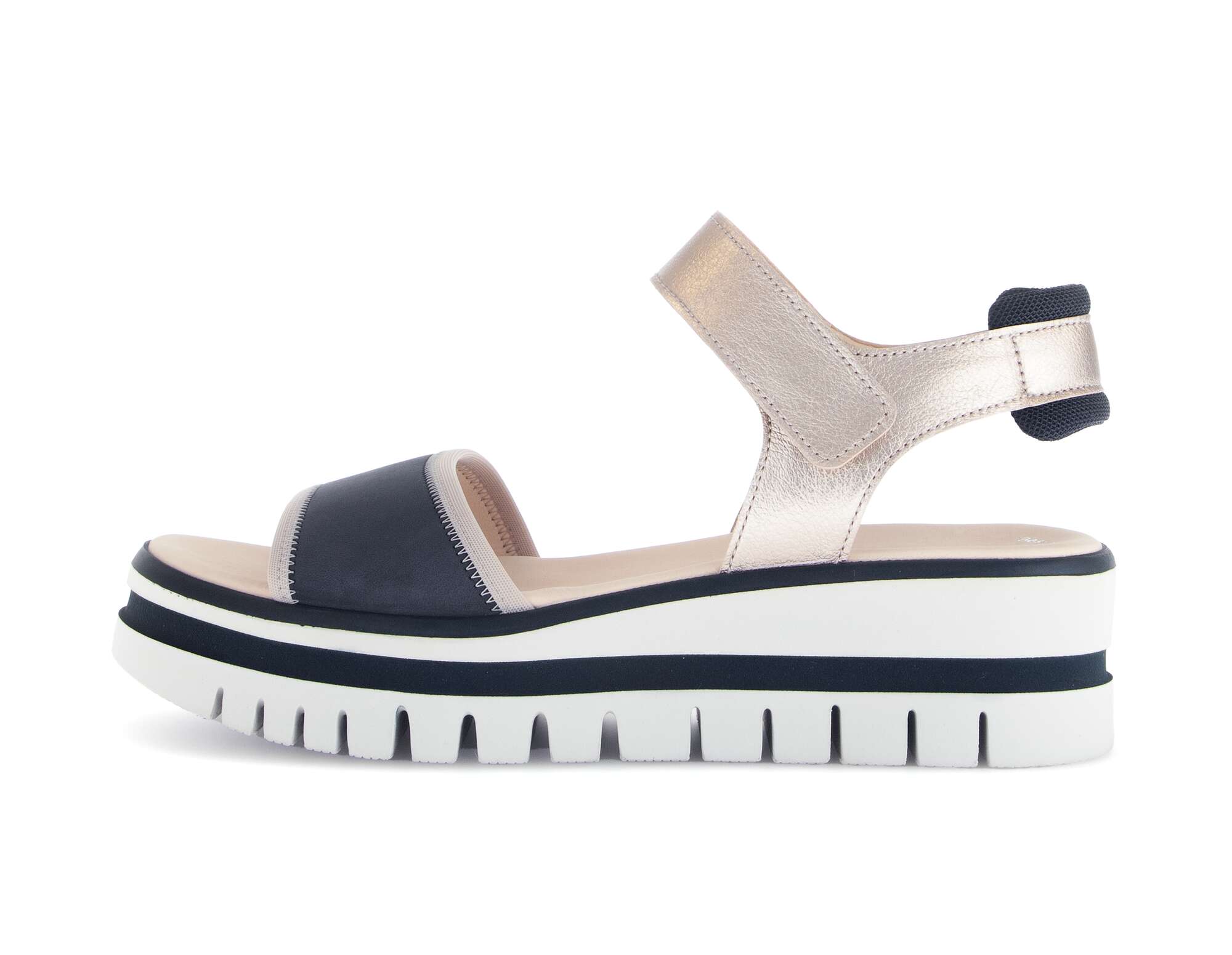 Plateau Sandalen Sandalen Blau Leder Ara Sandale Tibet Blau Ara Shop