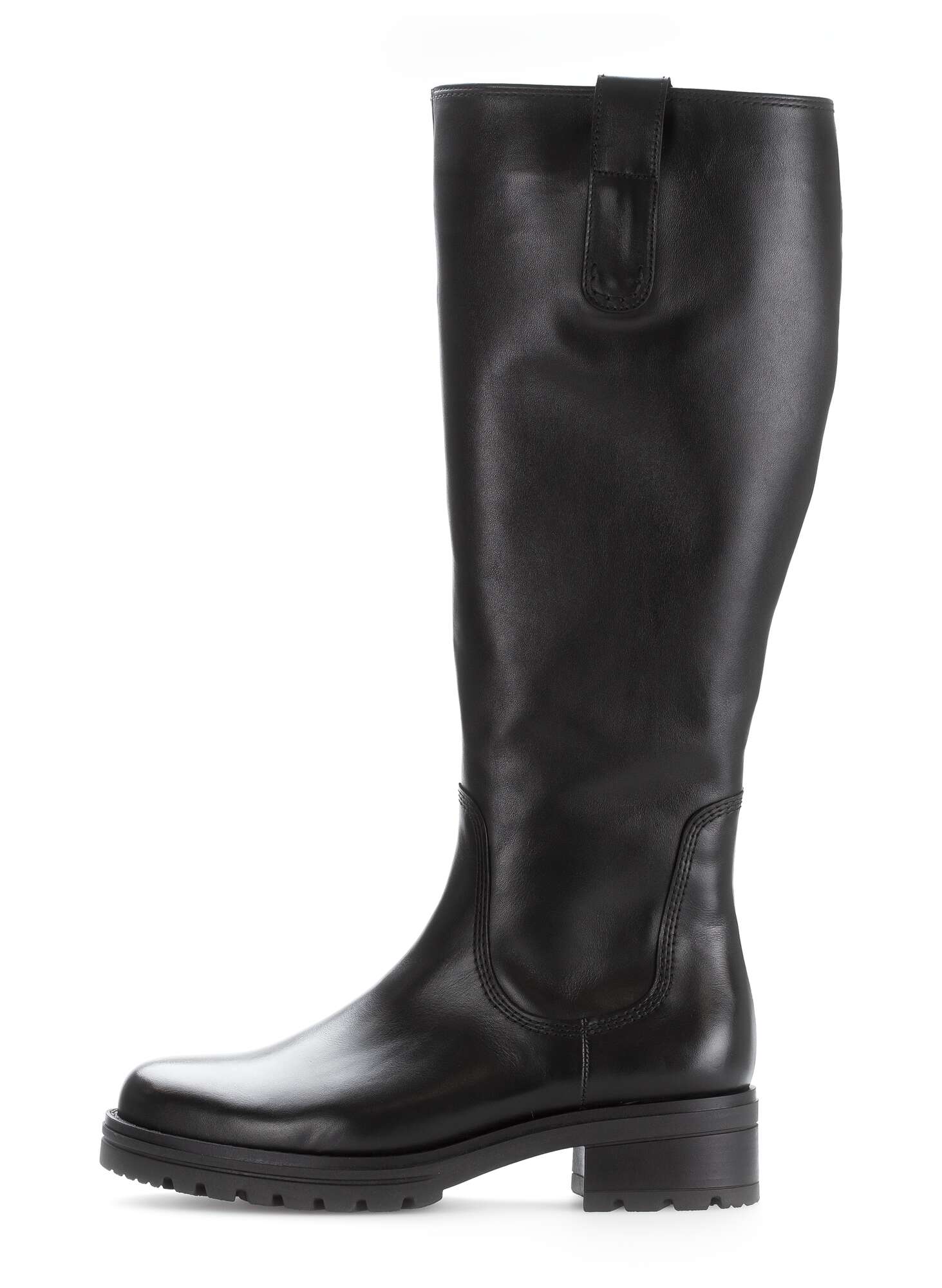 Sportlicher Stiefel Glattleder schwarz Gabor