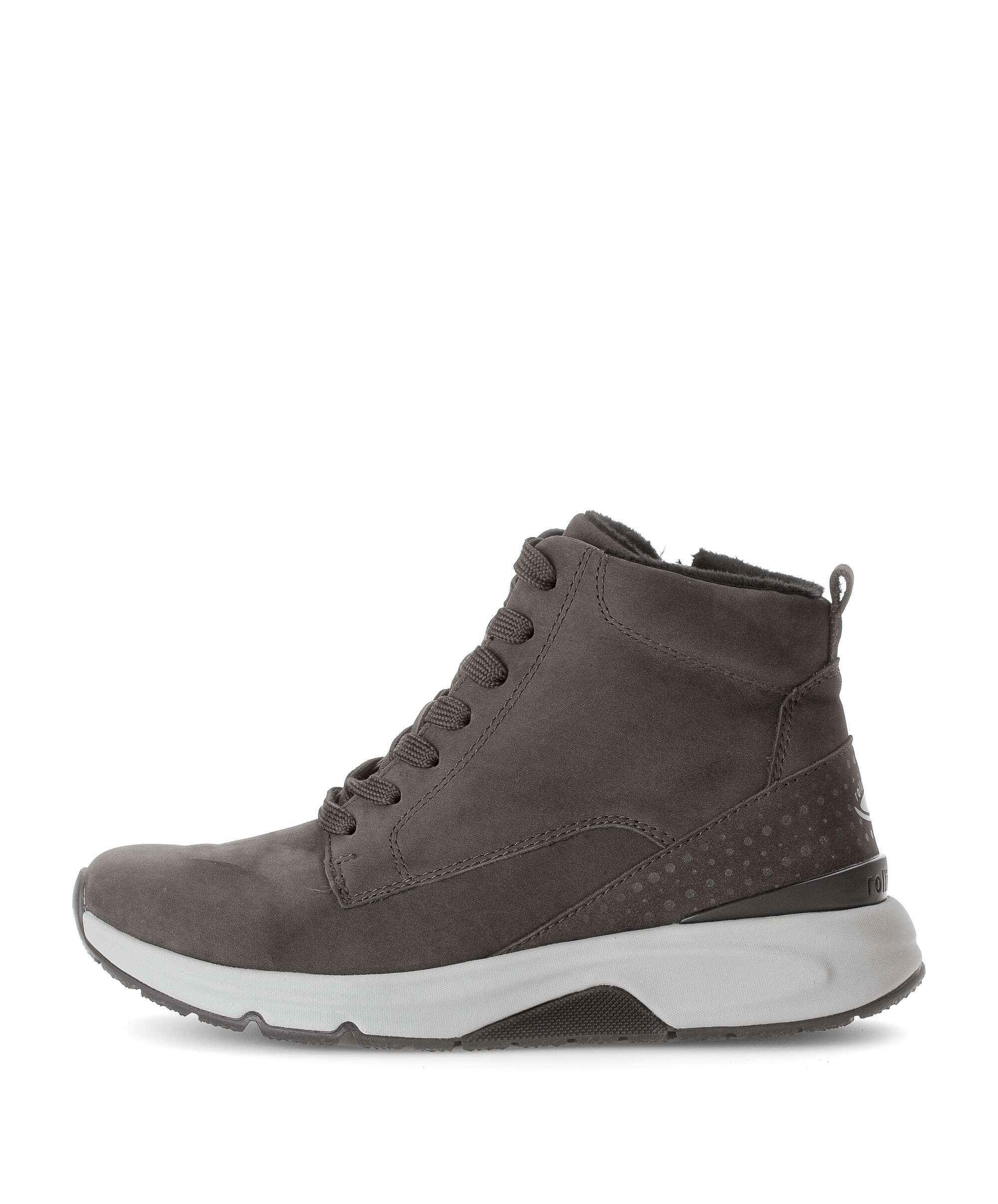 Sportliche Stiefelette Rauleder grau Gabor
