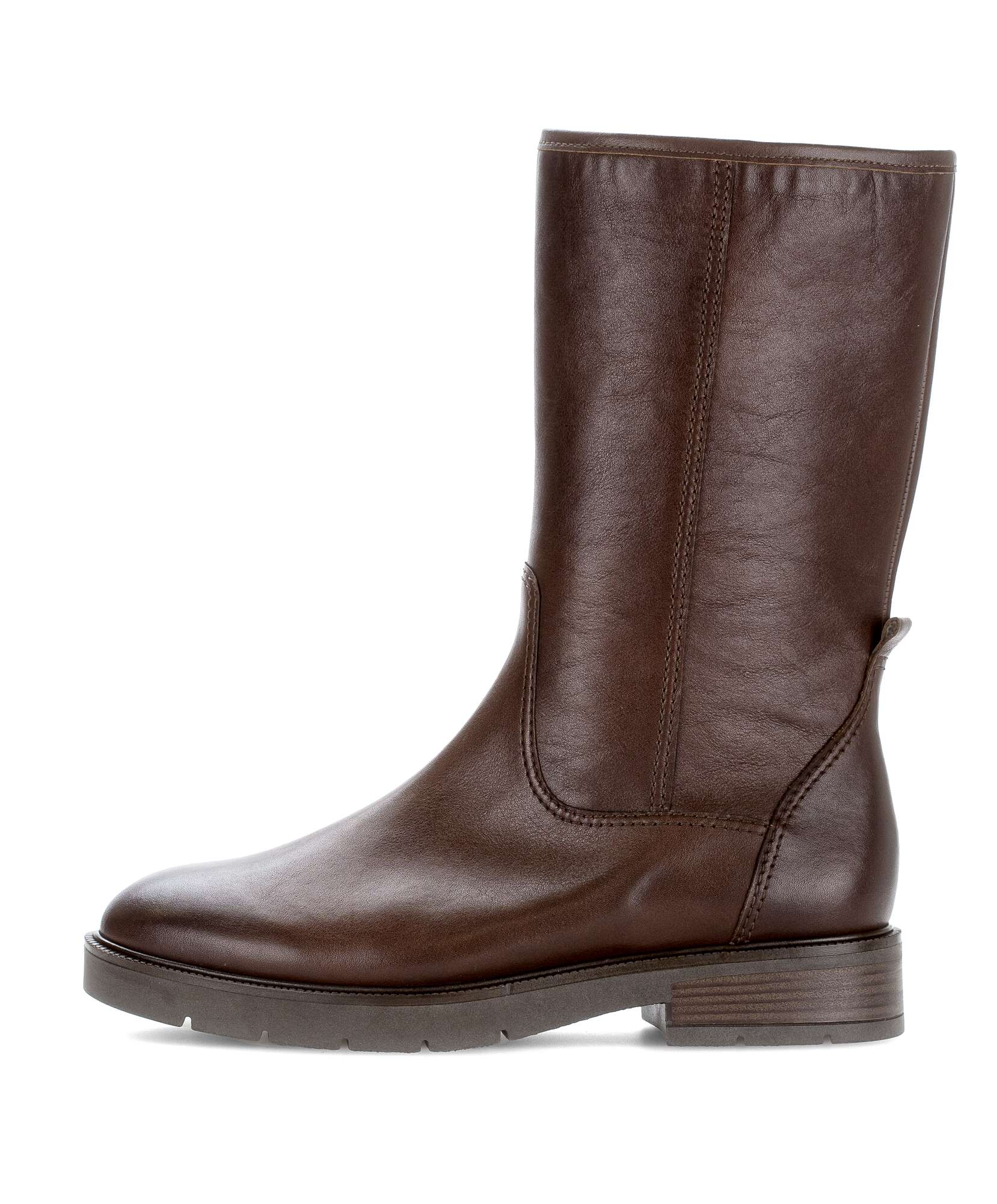 Sportlicher Stiefel Glattleder braun Gabor