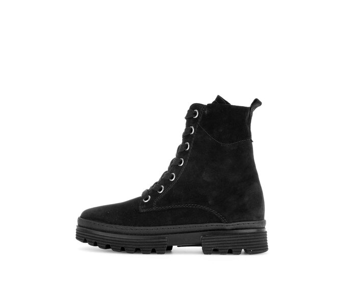 Schnürstiefelette schwarz #0