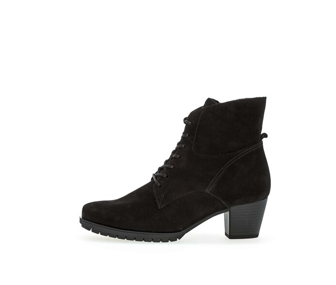 Schnürstiefelette schwarz #0