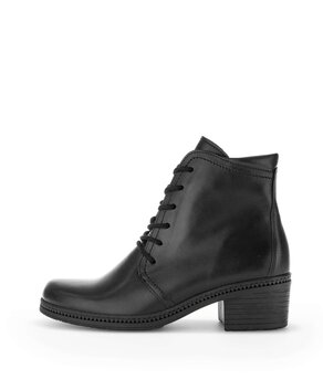 Schnürstiefelette schwarz