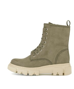 Schnürstiefelette grün