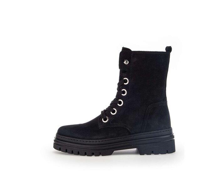 Schnürstiefelette schwarz #0