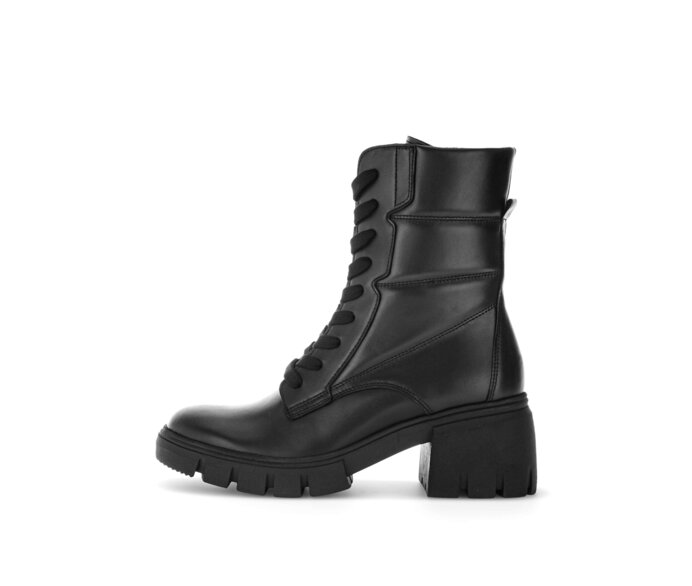 Schnürstiefelette schwarz #0