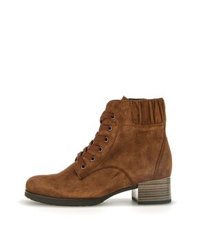 Schnürstiefelette braun