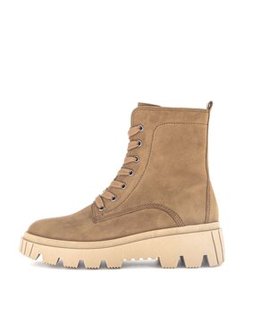 Schnürstiefelette braun