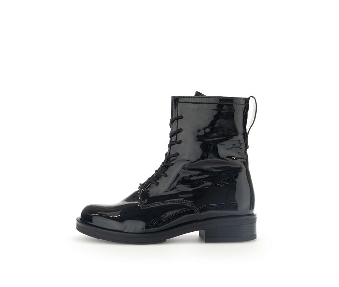 Schnürstiefelette schwarz #0