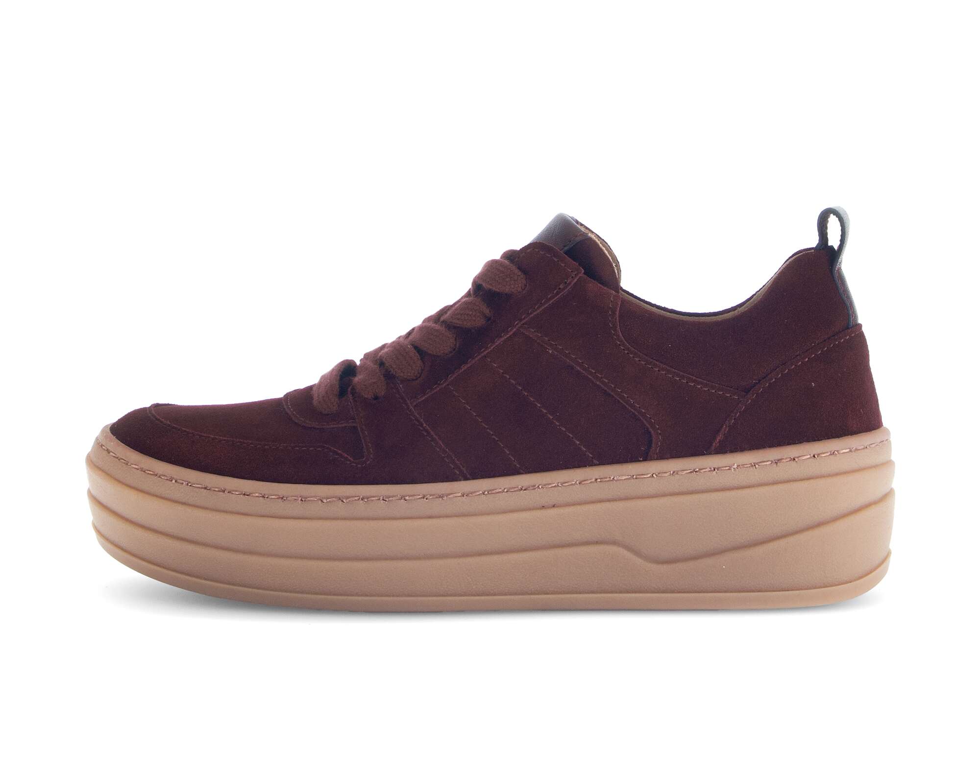 Gabor Damen Sneaker Low-Top – Mit Wechselfußbett, Veloursleder, Absatz 3 Cm