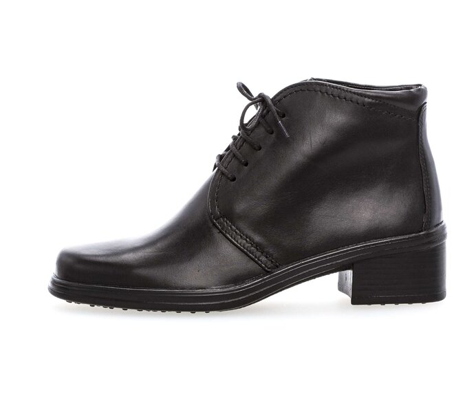 Schnürstiefelette schwarz #0