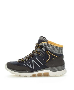 Schnürstiefelette blau