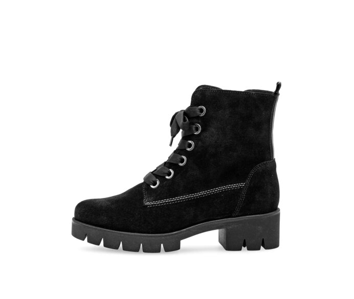 Schnürstiefelette schwarz #0