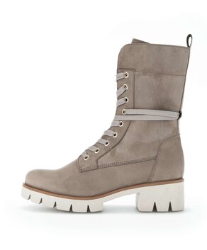 Schnürstiefelette grau