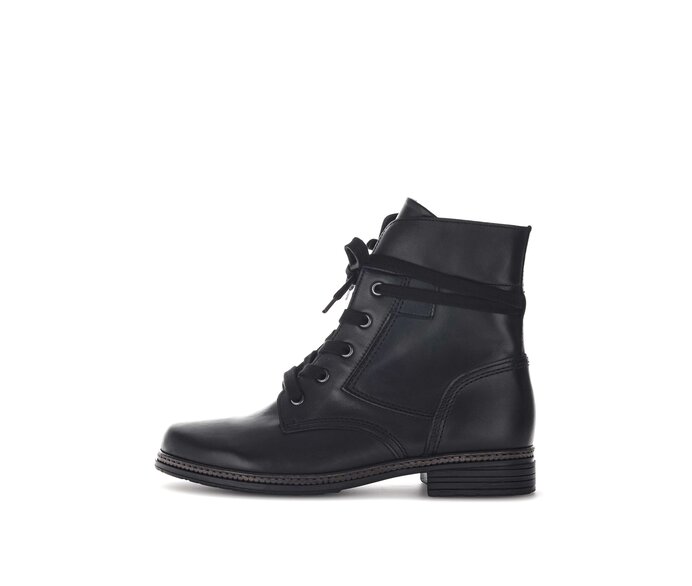 Schnürstiefelette schwarz #0