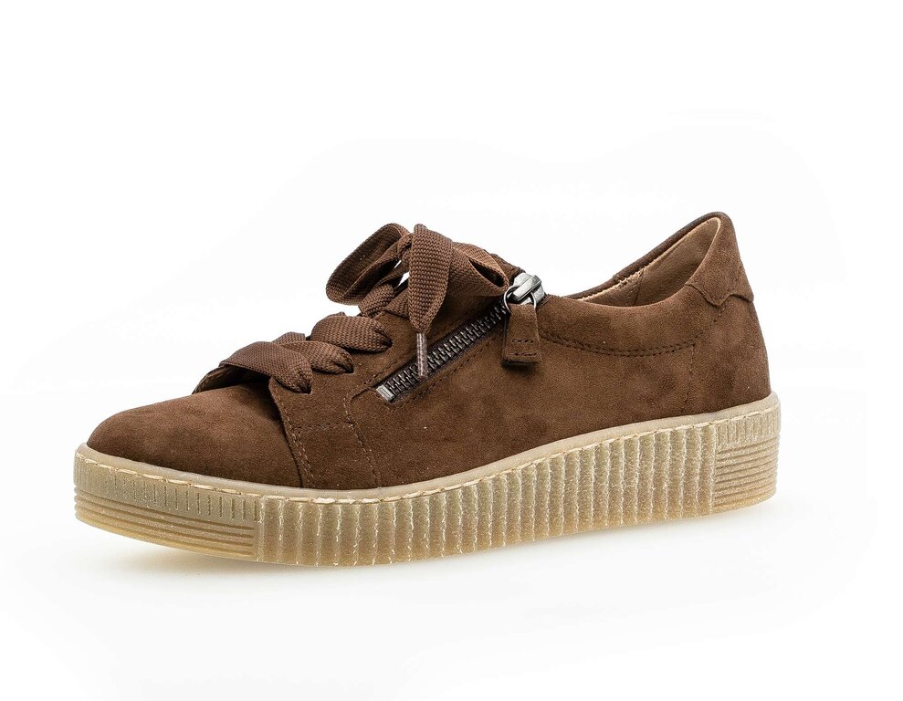 Gabor Schuhe Gabor Sneaker Low Rauleder Orange Gabor Sneaker High