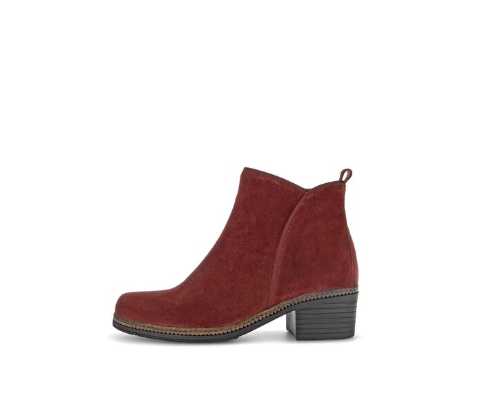 Sportliche Stiefelette 34 660 15 Rauleder rot Gabor
