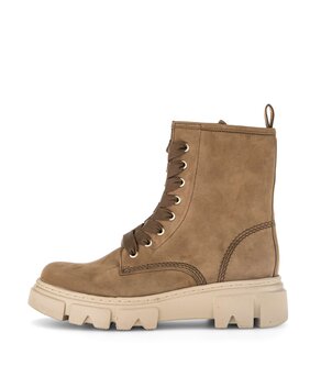 Schnürstiefelette braun