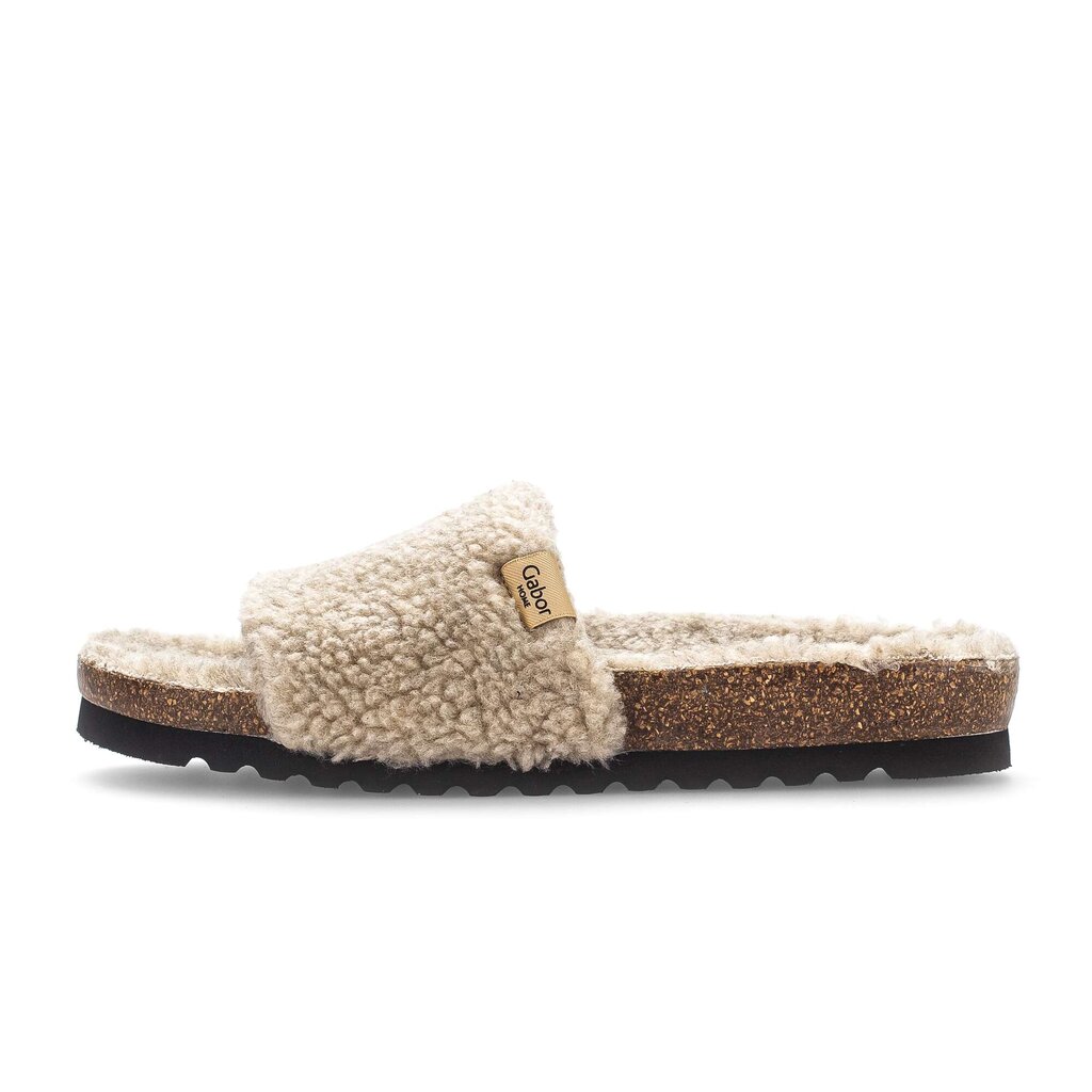 Pius Gabor Plüschhausschuh beige