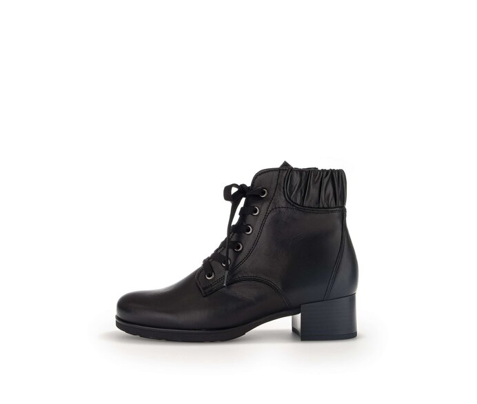 Schnürstiefelette schwarz #0