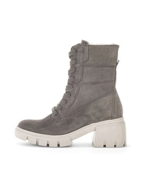 Schnürstiefelette grau