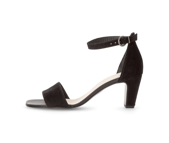 Sandale daim noir hot sale