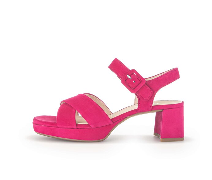 Sandale met plateauzool roze #0