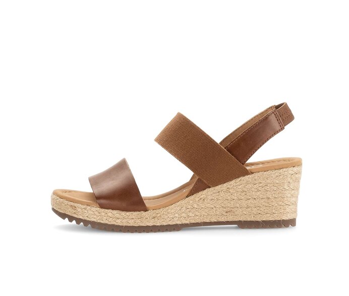 Sandaleno met sleehak bruin #0