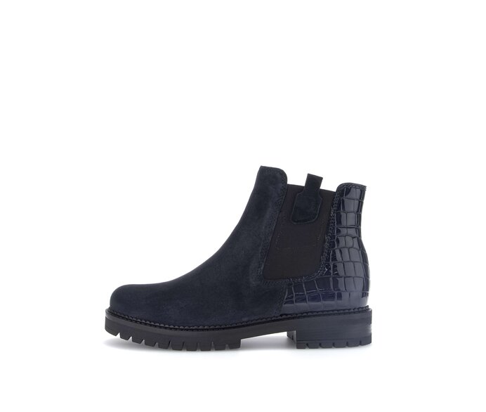 Chelsea Boot 52.720.36 Materialmix Leder blau Gabor