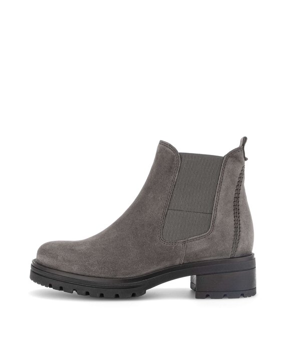 Gabor Damen Chelsea-Stiefel 51.7156 - Rauleder, 5 Cm Absatz, Wechselfußbett, Reißverschluss