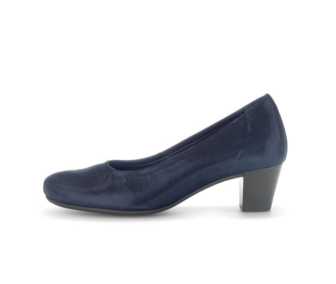 Elegante pumps 56.180.36 Leer met effect blauw Gabor