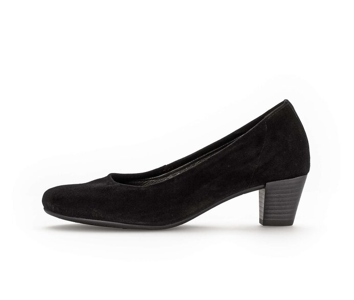 Pumps zwart suede top
