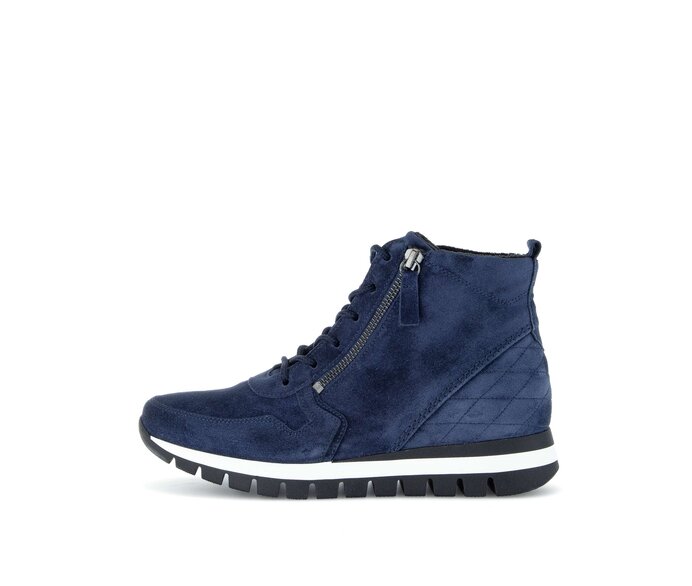 Bottine a lacets 56.455.36 Daim bleu Gabor