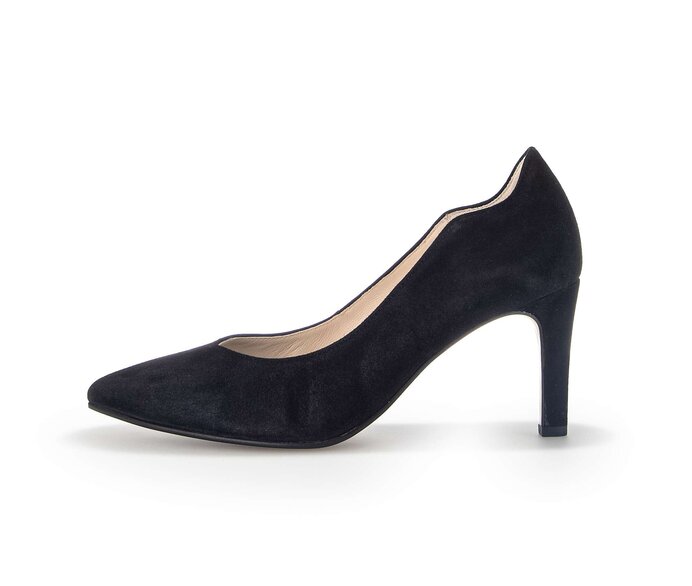 Escarpin daim noir clearance