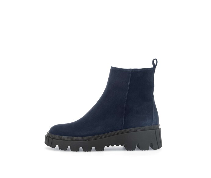Enkellaarsjes op plateau blauw #0