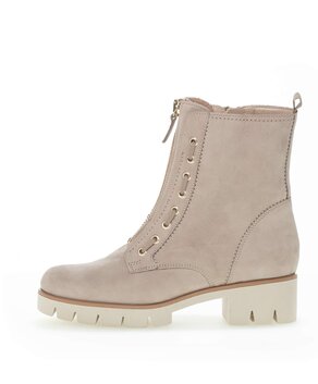 Schnürstiefelette grau