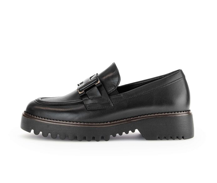 Gabor black loafers shop