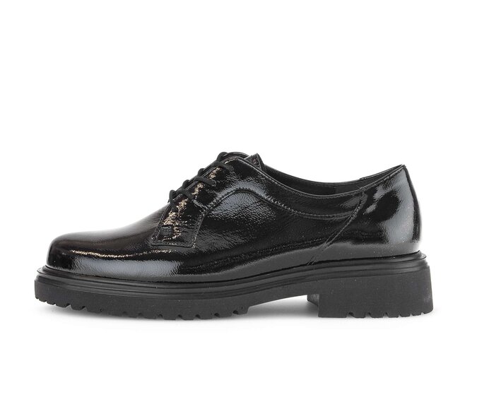 Schnürschuh schwarz #0