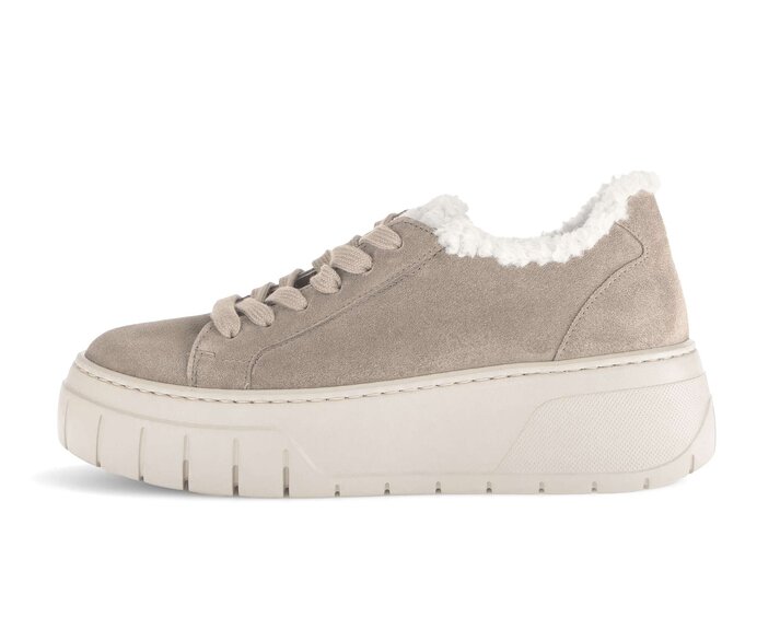 Sneaker low 53.221.12 Materialmix Leder Lederimitat