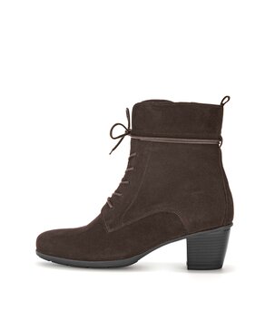 Schnürstiefelette braun