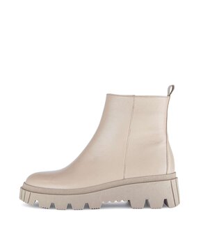 Stivaletto con plateau beige