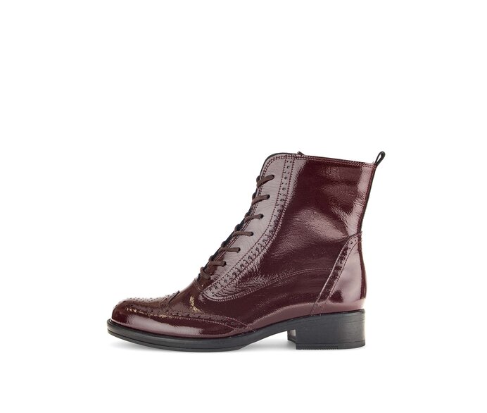 Schnürstiefelette rot #0